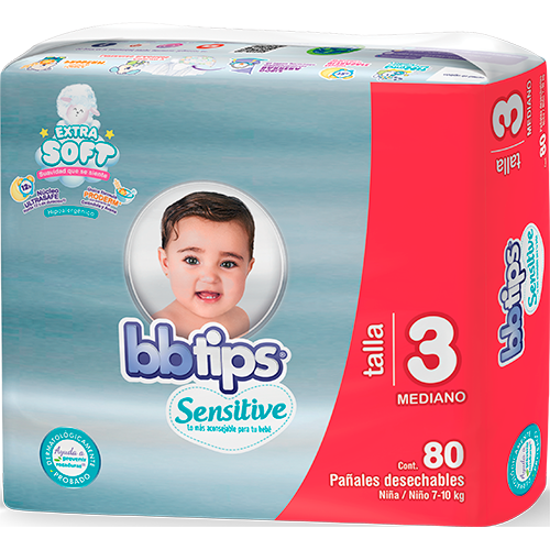 Sensitive Talla 3 80 pa ales desechables DISNA